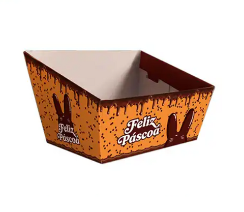 Cesta Grande Estampa Chocolate Pascoa
