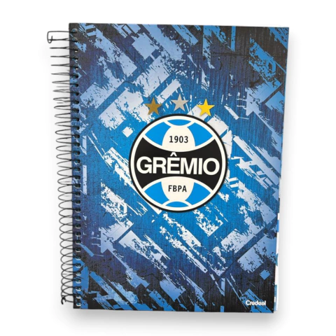 Caderno Universitário 10 Matérias 160 Folhas Grêmio Credeal
