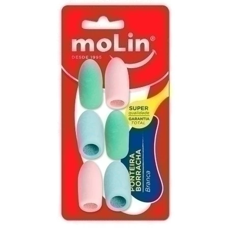 Borracha Molin Ponteira Pastel R.14215