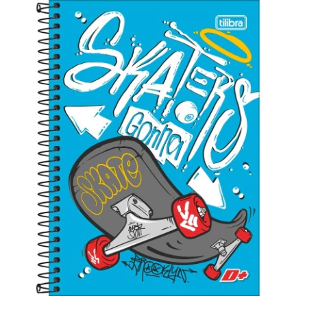Caderno 1/4 Espiral Masculino 96fls - Tilibra