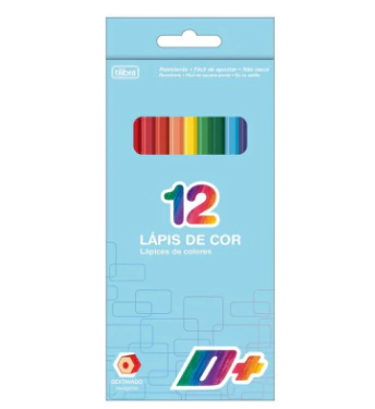 Lápis de Cor c/12 Cores D+ TILIBRA R.339237