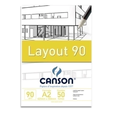 Bloco Layout Canson Tecnica 90 g A2 50 Fls 66667035