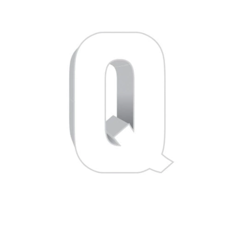 Enfeite Letra Q EVA Provençal R.7146