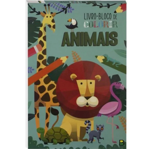 Livro-Bloco de Colorir - Animais