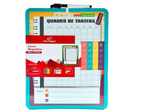 Lousa Magnética Quadro de Tarefas Win Paper