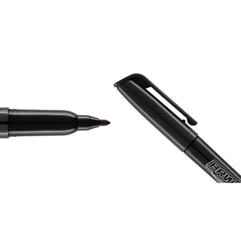 Marcador Permanente 1.0mm Preto BRW