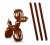 Balão canudo Stick Ball Marrom Art-Latex