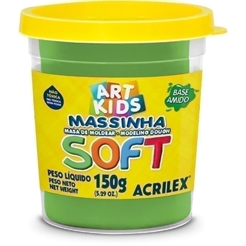 Massa Modelar Soft 150g Acrilex VERDE