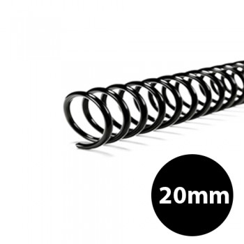 ESPIRAL PRETO 20MM PACOTE C70