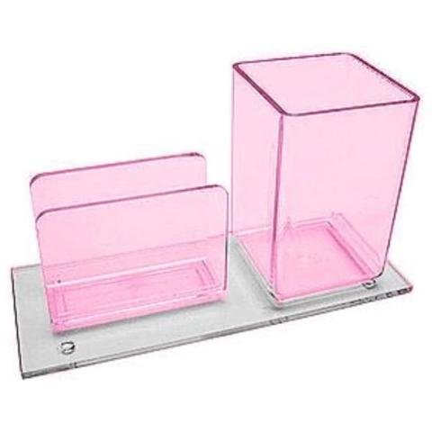 PORTA LAPIS E LEMBRETE ROSA ACRIMET R948.8
