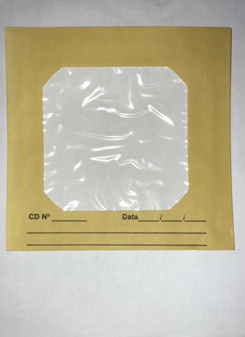 Envelope CD/DVD ouro com 100 Tilibra