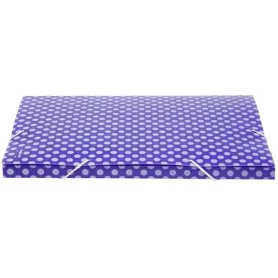 PASTA CELASTICO DOTS 30MM LILAS POLIBRAS
