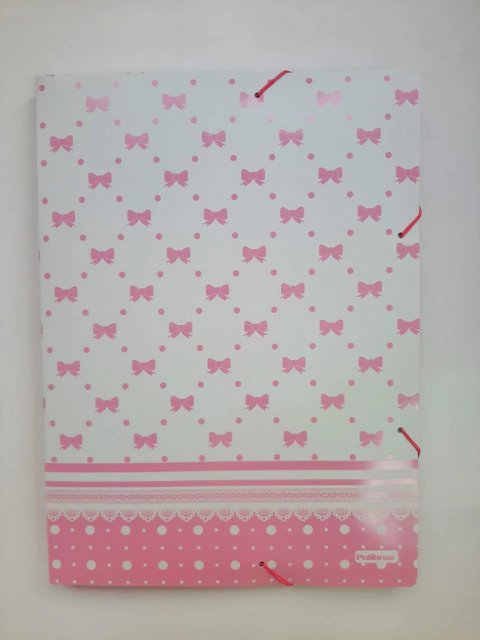 PASTA C/ELASTICO HONEY 18MM ROSA POLIBRAS