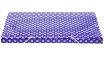 PASTA CELASTICO DOTS 18MM LILAS POLIBRAS