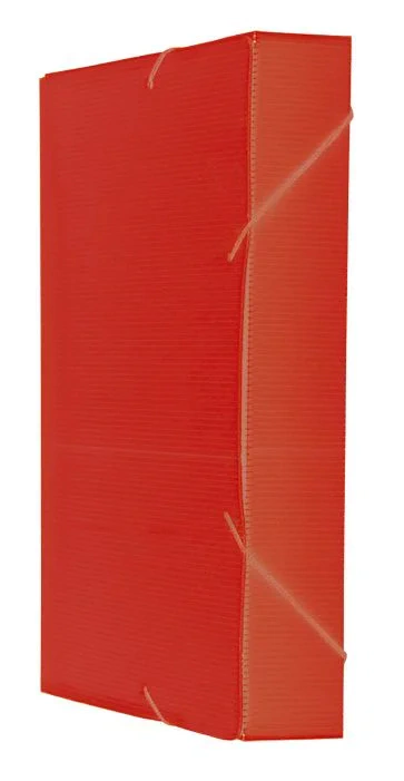 PASTA C/ ELASTICO NOVAONDA 55MM VERMELHA POLIBRASD