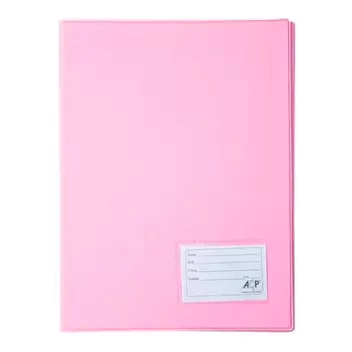 PASTA CATALOGO ACP OFICIO C/20SACOS C/VISOR ROSA R.132 RS