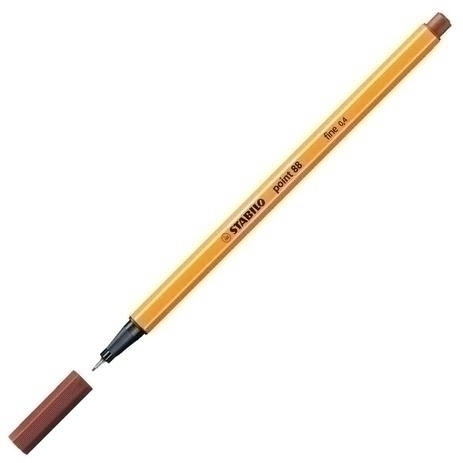 Caneta Stabilo Point 88 Fine 04/75 Marrom Terra