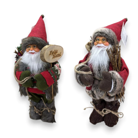 Boneco Papai Noel Decorativo 30 cm Global