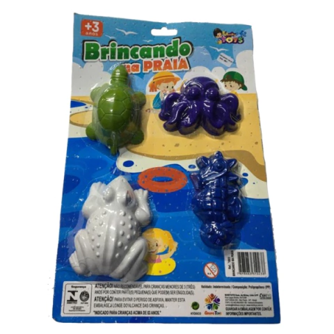 KIT BRINCANDO NA PRAIA R.1023A MINITOYS (CRIANÇAS)