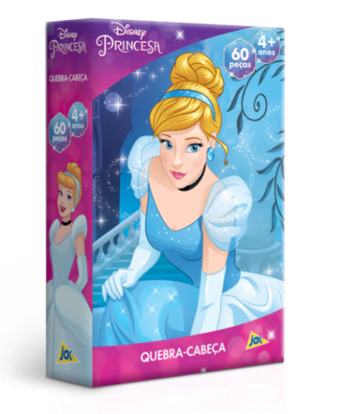 Quebra-Cabeça Cinderela 60 Peças - Toyster
