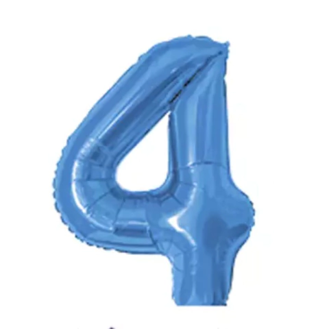 Balão Metalizado 4 Azul 40cm Make+