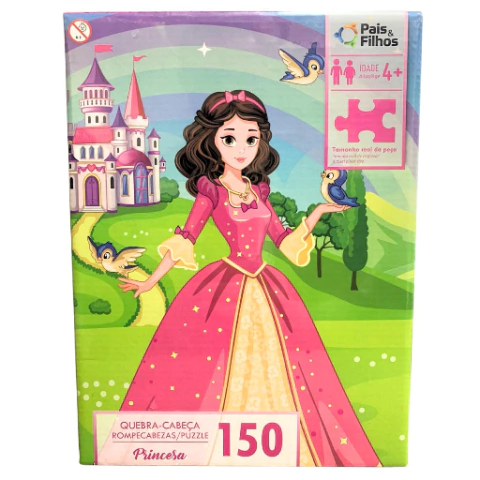 Jogo Quebra Cabeças Princesas - Pais e Filhos