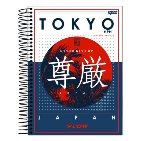 Caderno Espiral 1 Matéria Flow - Jandaia