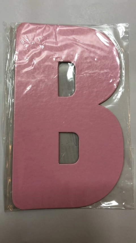 Letra B rosa Kaixote