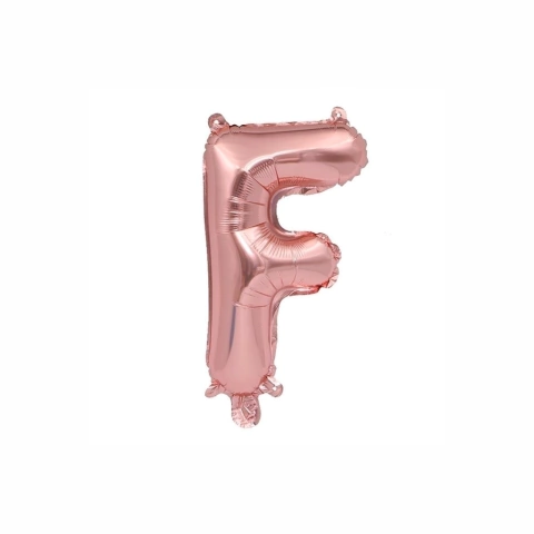 Balão Rose Gold Letra F 40cm