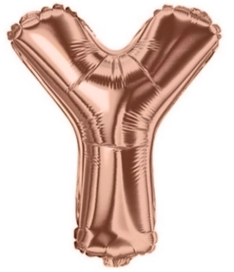 Balão Rose Gold Letra Y 40cm
