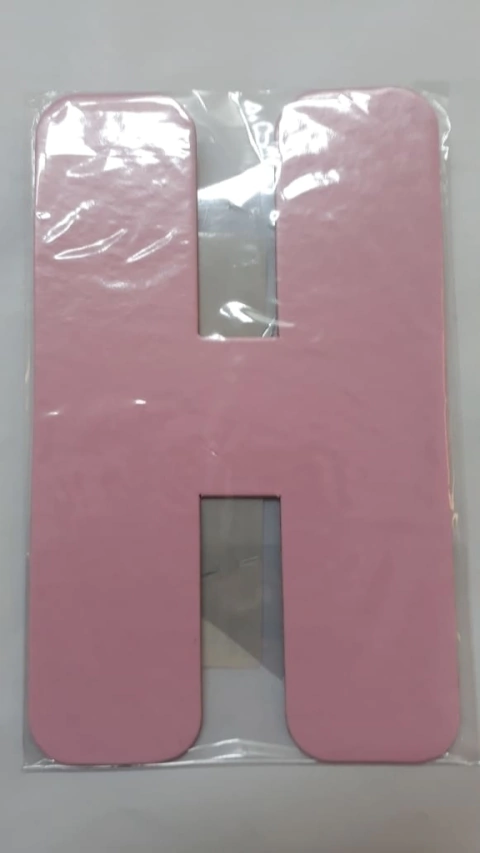 Letra H rosa kaixote