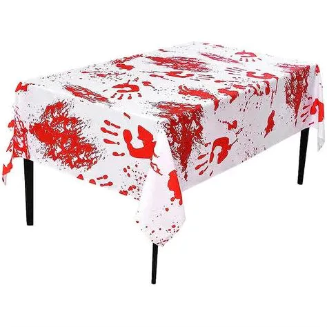 Toalha Plástica Sangue Halloween