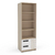 Estante Domi 2G Legno Salinas/Branco - Politorno