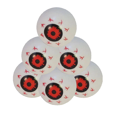 Olhos de Plástico Halloween 6 Unidades