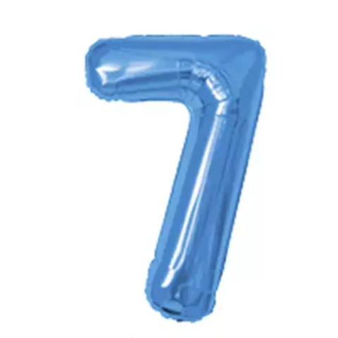 Balão Metalizado 7 Azul 40cm Make+