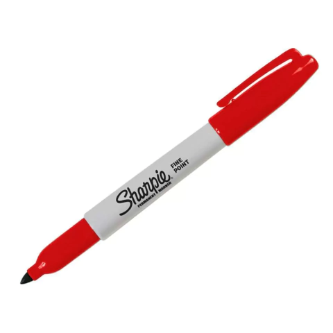 Marcador Permanente Fino Sharpie VERMELHO