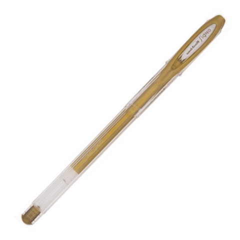 Caneta Uni-Ball Noble Metal Gold Ouro R.UM120