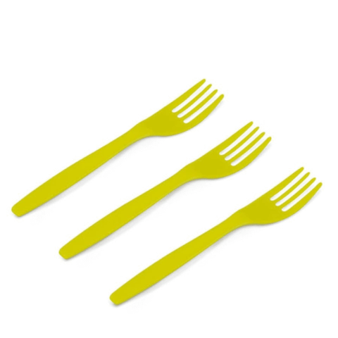 Garfo P Sobremesa Amarelo C50 Kaixote