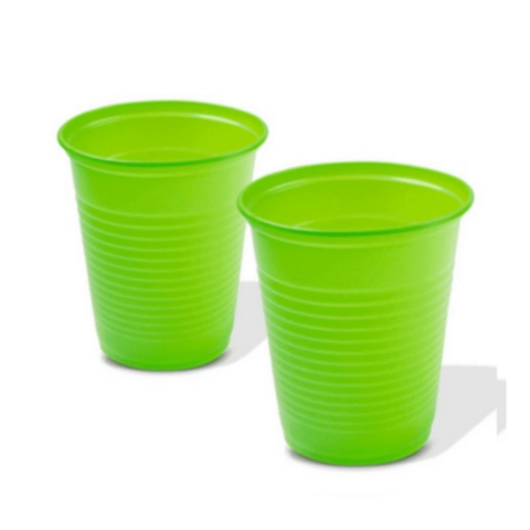 Copo Plástico 200ml Verde Claro Kaixote