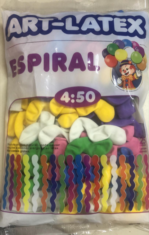Balão espiral sortido Art-Latex