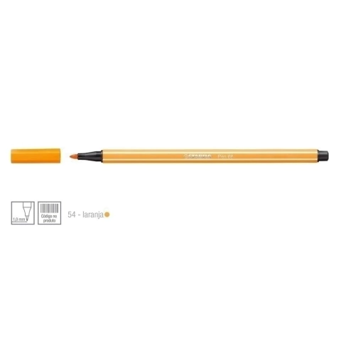 Caneta Stabilo Pen 68 Laranja 54