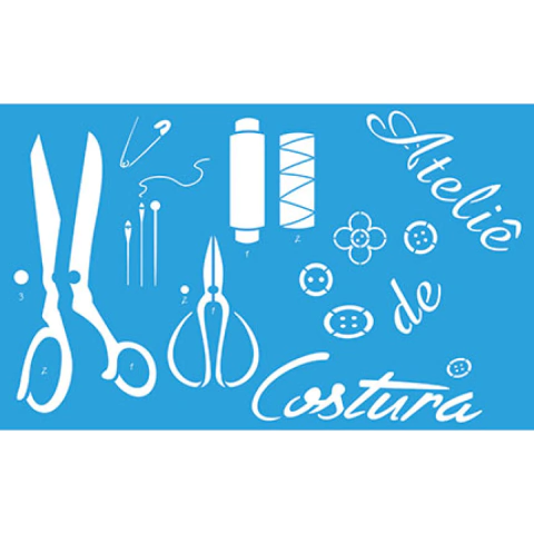 Stencil Ateliê de Costura ST-188 21x34,4