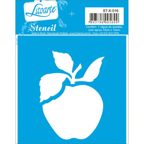 Stencil Maça ST-X-016 10x10