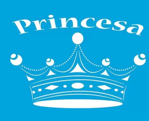 Stencil Coroa Princesa STM-134 17x21