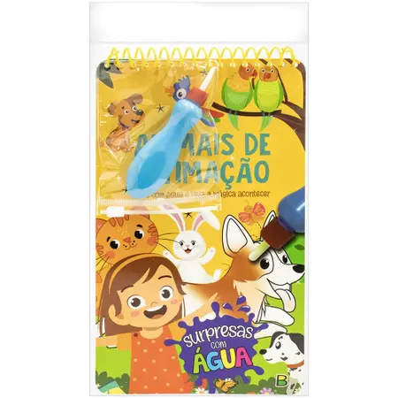 Livro Surpresas Com Agua: Animais de Estimação - Brasileitura