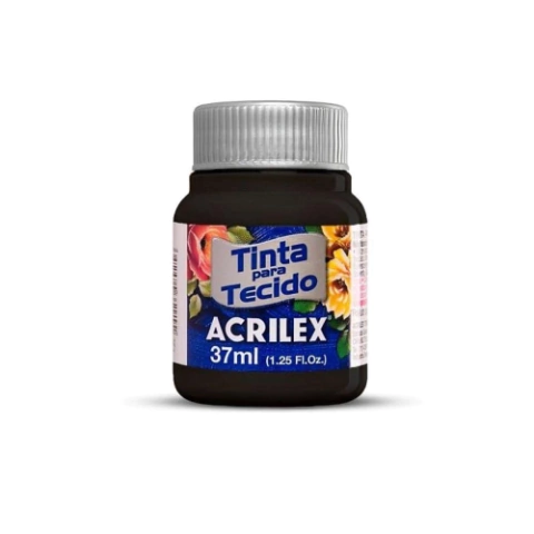 Tinta Para Tecido Fosca 37ml Preto 520 Acrilex