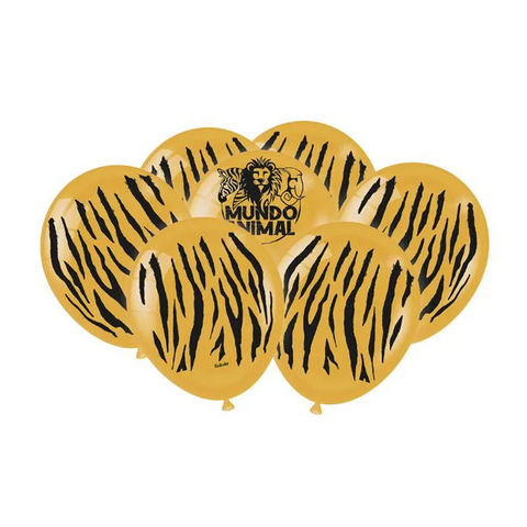 Balão Nº 9 Mundo Animal Tigre C/25 - Festcolor