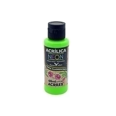 Tinta Acrílica Neon Acrilex 60ml Verde 101