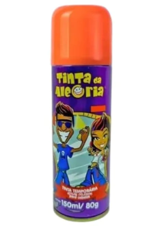 Pinta Cabelo Tinta da Alegria 150ml Laranja - BR Festas