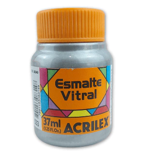Esmalte Vitral Prata 37ml - Acrilex